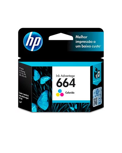 Cartucho HP 664 Colorido Original 2ml