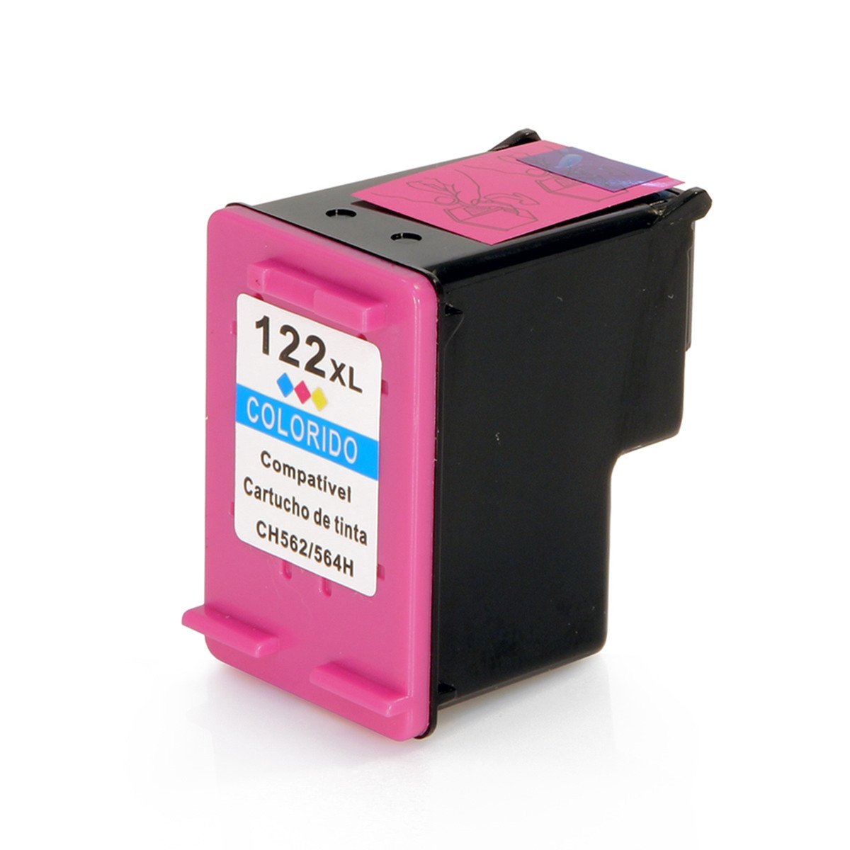 CARTUCHO DE TINTA HP COMPATIVEL 122XL COLORIDO -12ML