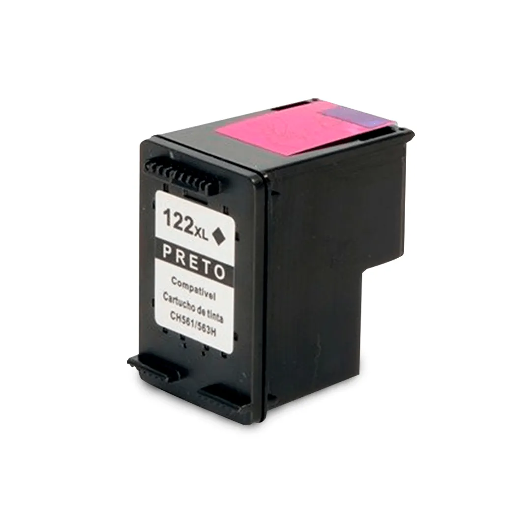 CARTUCHO DE TINTA HP COMPATIVEL 122XL PRETO -12ML