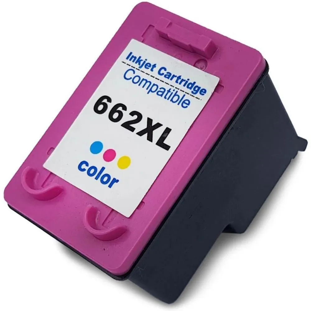 CARTUCHO DE TINTA HP COMPATIVEL 662XL COLORIDO -10ML