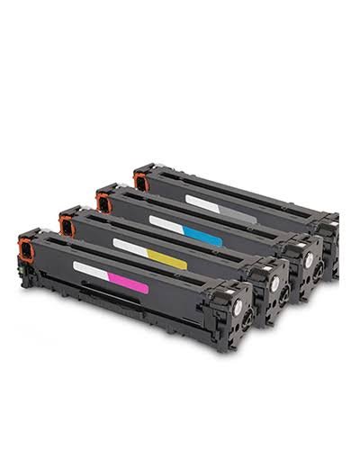 KIT DE 4 TONER COMPATÍVEL HP CB540A CB541A CB542A CB543A PREMIUM