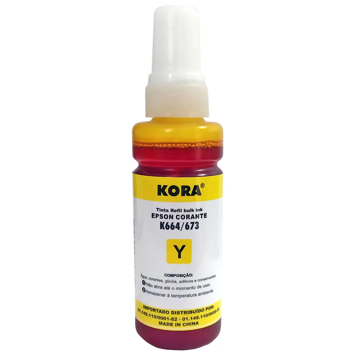 TINTA KORA COMPATÍVEL COM EPSON 664/673 YELLOW