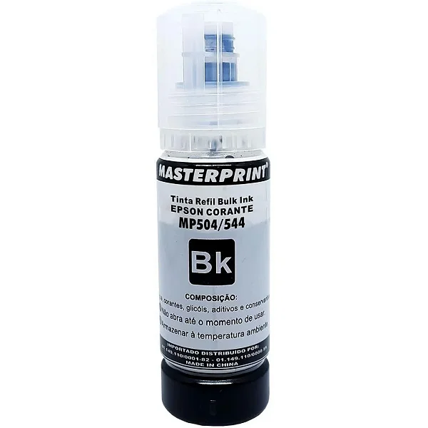 TINTA REFIL BULK INK EPSON 504/544 – PRETO – 70ML