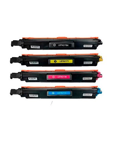 KIT DE TONER COMPATÍVEL TN217 BLACK, CIANO, YELLOW E MAGENTA