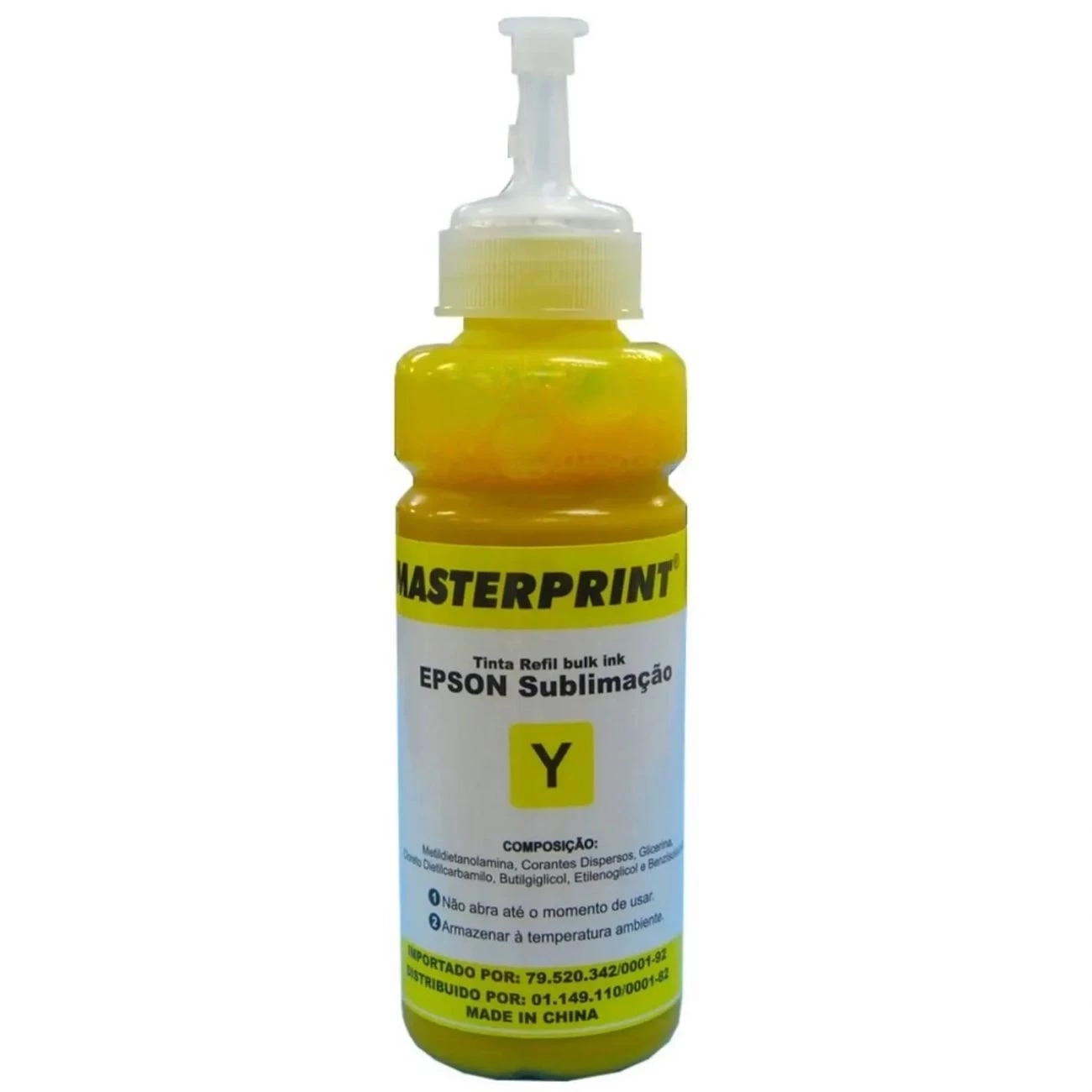 TINTA REFIL BULK INK COMPATÍVEL EPSON SUBLIMAÇÃO - AMARELO - 100ML