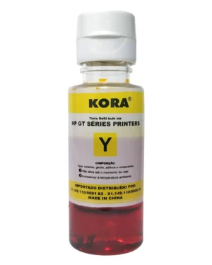 TINTA REFIL COMPATÍVEL HP GT 70ML YELLOW BULK INK - ALTA PERFORMANCE