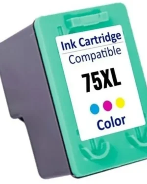 CARTUCHO DE TINTA COMPATÍVEL HP 75XL COLORIDO-ALTO RENDIMENTO E IMPRESSÃO VIBRANTE