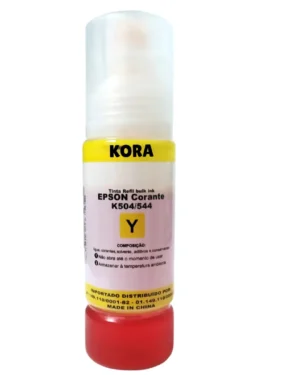 TINTA REFIL BULK INK KORA - HP GT SERIE AMARELO - 70ML